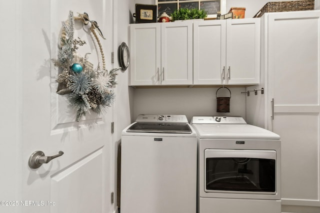 1787 Azalea St, Fernandina Beach, FL 32034 - laundry area featuring independent washer and dryer and cabinet space