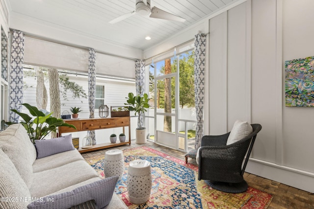 1787 Azalea St, Fernandina Beach, FL 32034 - sunroom with crown molding