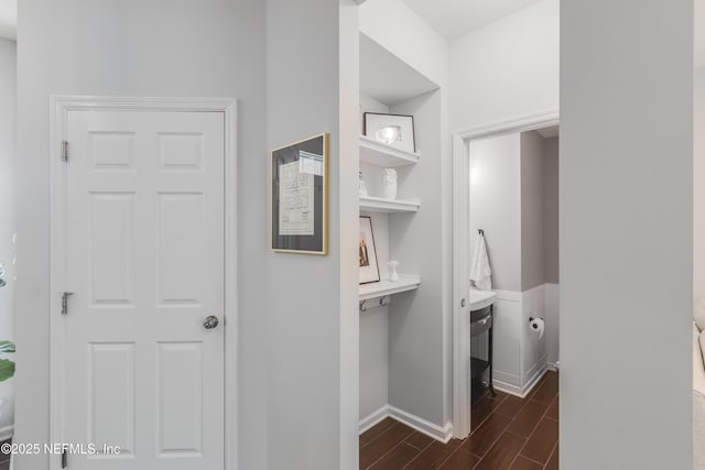 287 Richmond Dr, Saint Johns, FL 32259 - corridor with wood finish floors and baseboards