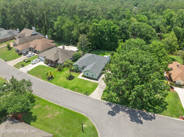 1500 Marsh Rabbit Way, Fleming Island, FL 32003 - aerial view of residential area featuring a forest