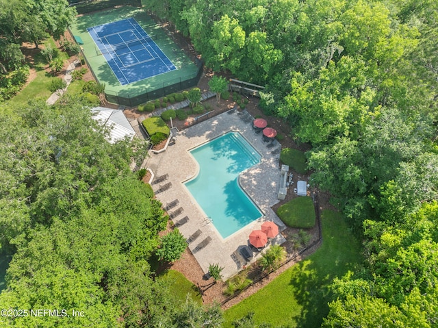 1500 Marsh Rabbit Way, Fleming Island, FL 32003 - bird's eye view of a pool area
