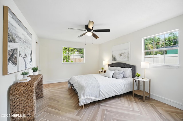 1233 Boca Grande Ave, Jacksonville, FL 32233 - bedroom with baseboards and ceiling fan