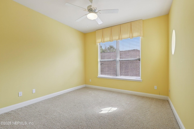 4640 Tuscan Wood Ct, Saint Augustine, FL 32092 - unfurnished room with carpet floors and a ceiling fan