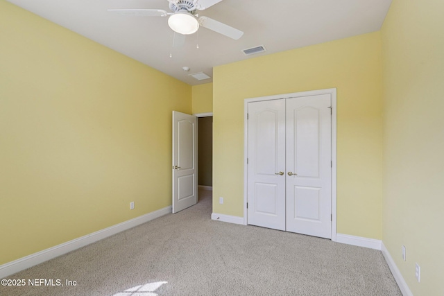 4640 Tuscan Wood Ct, Saint Augustine, FL 32092 - unfurnished bedroom featuring carpet, a closet, and ceiling fan