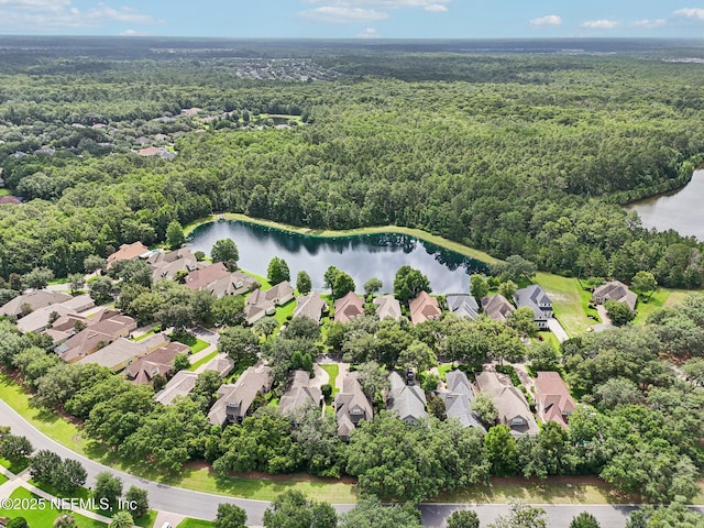 4640 Tuscan Wood Ct, Saint Augustine, FL 32092 - aerial view of residential area featuring a forest and a large body of water