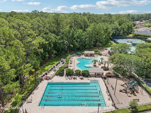 4640 Tuscan Wood Ct, Saint Augustine, FL 32092 - community pool with a view of trees