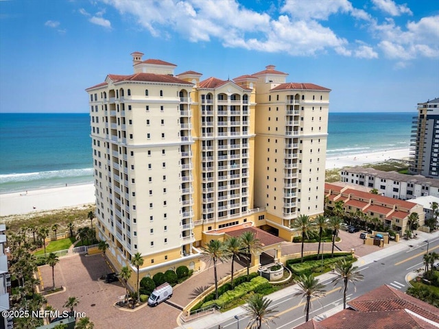 1031 1st St S Unit 1202, Jacksonville Beach, FL 32250 - view of apartment building / complex with view of water and beach