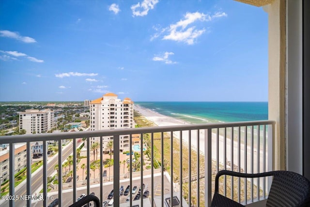 1031 1st St S Unit 1202, Jacksonville Beach, FL 32250 - balcony with a water view and a view of city