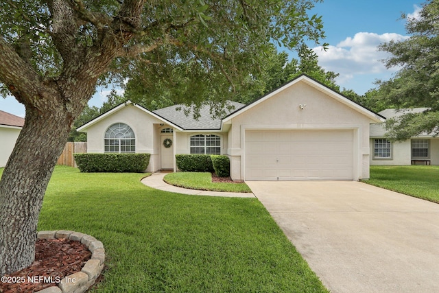 1260 Winding Brook Ct, Middleburg, FL 32068 - ranch-style house featuring stucco siding, an attached garage, concrete driveway, and roof with shingles