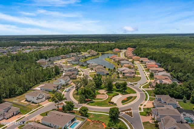 70 Pavo Cir, Saint Johns, FL 32259 - aerial overview of property's location featuring nearby suburban area, a nearby body of water, and a forest