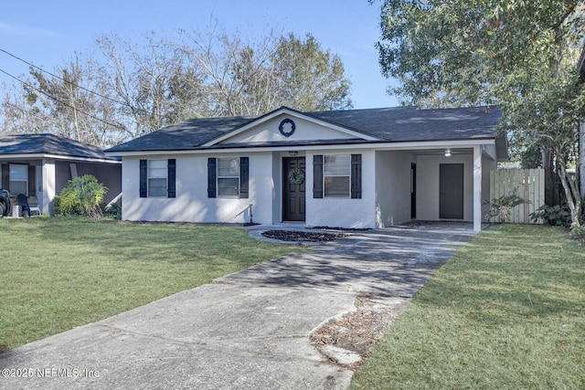 521 Talbot Ave, Jacksonville, FL 32205 - single story home featuring driveway, stucco siding, a carport, and roof with shingles