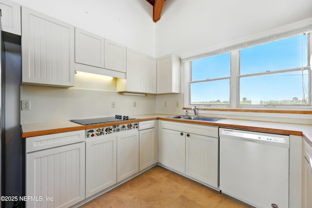 2605 S Ponte Vedra Blvd, Ponte Vedra Beach, FL 32082 - kitchen with black appliances, a sink, and light countertops