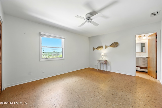 2605 S Ponte Vedra Blvd, Ponte Vedra Beach, FL 32082 - empty room with baseboards and a ceiling fan