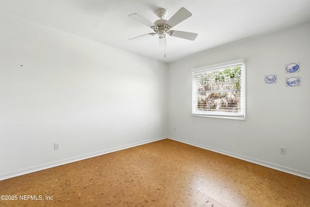 2605 S Ponte Vedra Blvd, Ponte Vedra Beach, FL 32082 - unfurnished room with baseboards and a ceiling fan