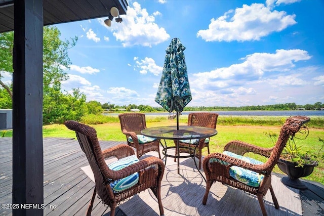 153 Jaffa Rd, Crescent City, FL 32112 - wooden terrace with a lawn