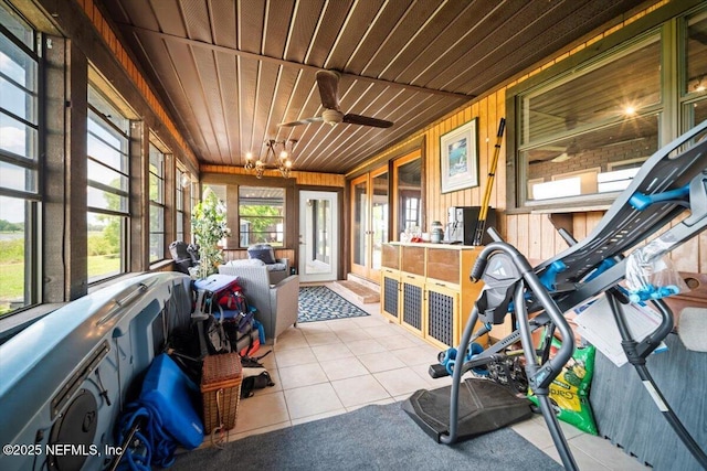 153 Jaffa Rd, Crescent City, FL 32112 - sunroom / solarium with ceiling fan