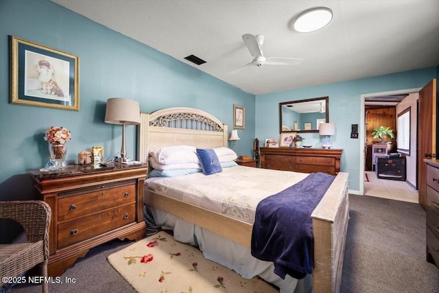 153 Jaffa Rd, Crescent City, FL 32112 - carpeted bedroom featuring vaulted ceiling and a ceiling fan