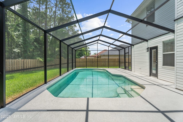 1008 Durbin Parke Dr, Saint Johns, FL 32259 - view of pool featuring a patio and glass enclosure