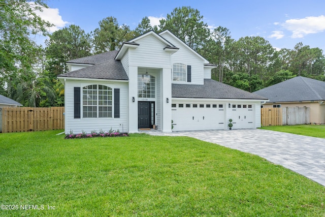 1008 Durbin Parke Dr, Saint Johns, FL 32259 - traditional-style home featuring a shingled roof, decorative driveway, and a garage