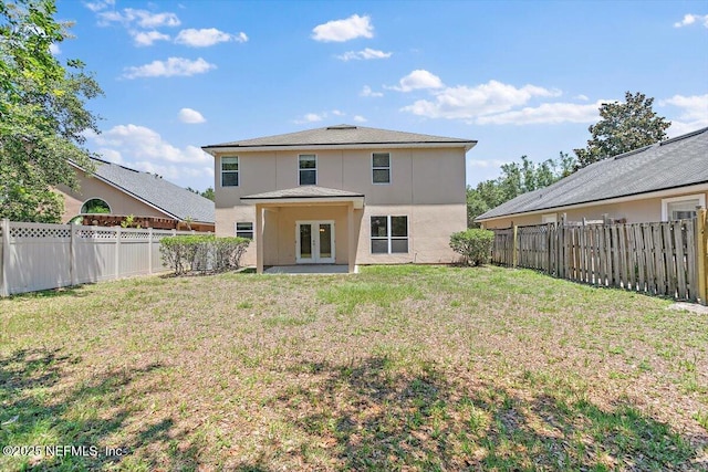 1147 Hyacinth St, Saint Augustine, FL 32092 - back of house featuring french doors and stucco siding