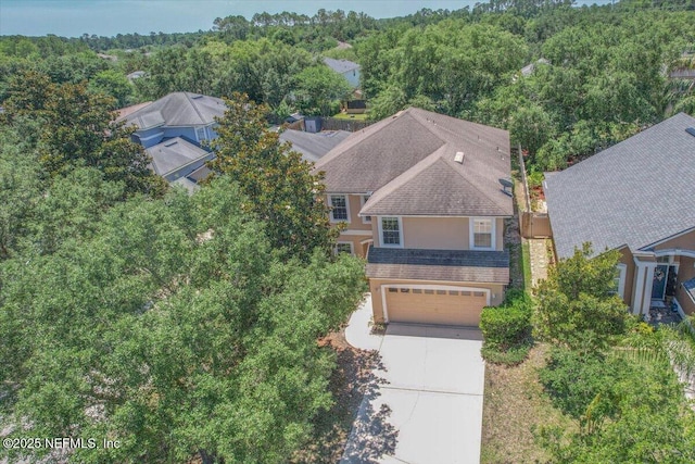 1147 Hyacinth St, Saint Augustine, FL 32092 - aerial view of property and surrounding area with a forest