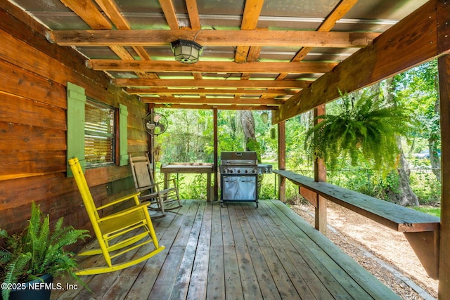 9160 Wild Rd, Jacksonville, FL 32220 - wooden terrace with area for grilling
