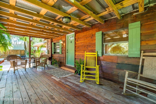 9160 Wild Rd, Jacksonville, FL 32220 - view of wooden deck