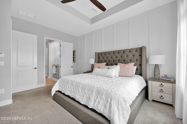 95 Farmers Branch Ave, Ponte Vedra, FL 32081 - bedroom with light colored carpet and a decorative wall