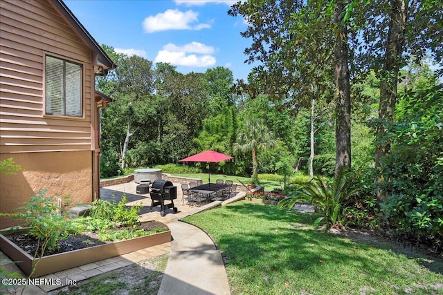 404 Camelia Trl, Saint Augustine, FL 32086 - view of grassy yard with a patio area