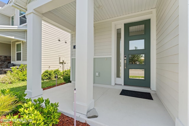 68 Cabana Dr, Ponte Vedra, FL 32081 - view of exterior entry featuring covered porch