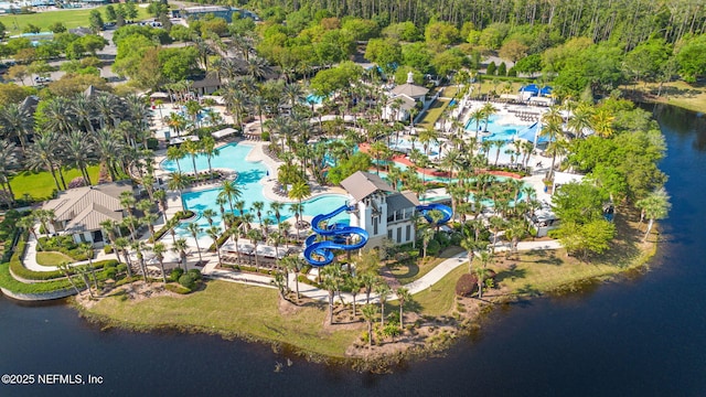 68 Cabana Dr, Ponte Vedra, FL 32081 - aerial view of property and surrounding area with a pool area and a nearby body of water