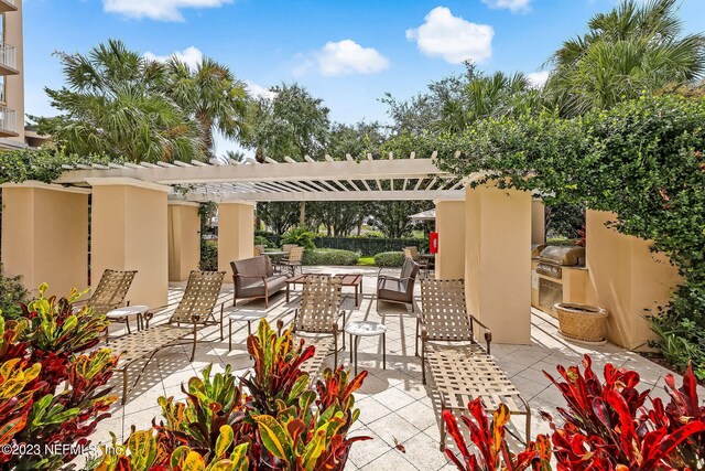 400 E Bay St Unit 1010, Jacksonville, FL 32202 - view of patio / terrace featuring a pergola