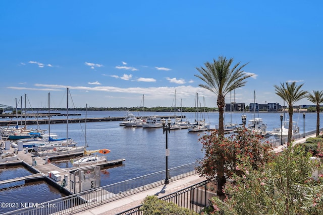 400 E Bay St Unit 1010, Jacksonville, FL 32202 - dock area featuring a water view
