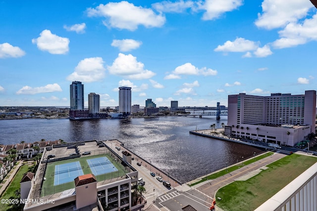 400 E Bay St Unit 1010, Jacksonville, FL 32202 - water view featuring a notable bridge and nearby urban area