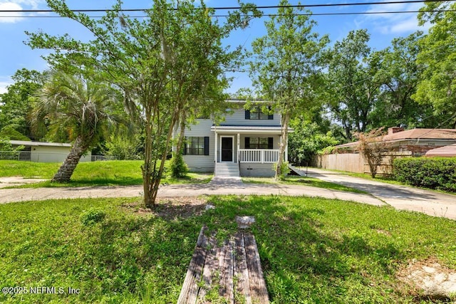 2718 Parkrus Ln, Jacksonville, FL 32208 - view of front of house featuring a porch