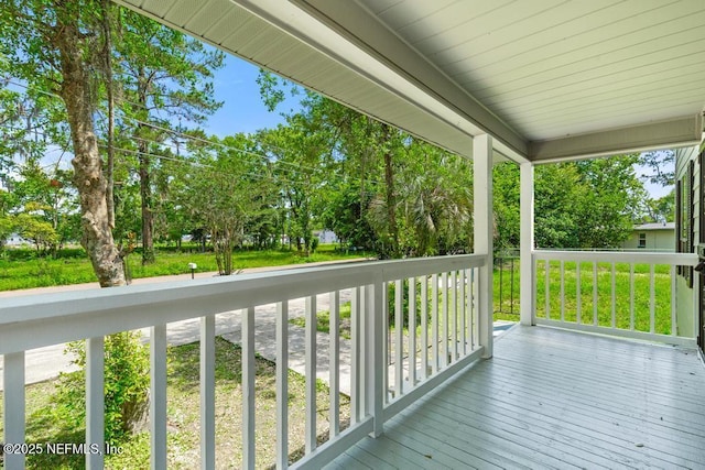 2718 Parkrus Ln, Jacksonville, FL 32208 - view of wooden porch