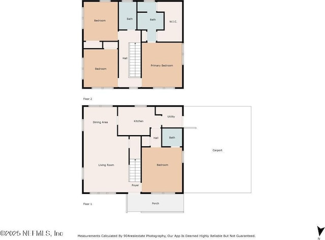 2718 Parkrus Ln, Jacksonville, FL 32208 - floor plan / room layout