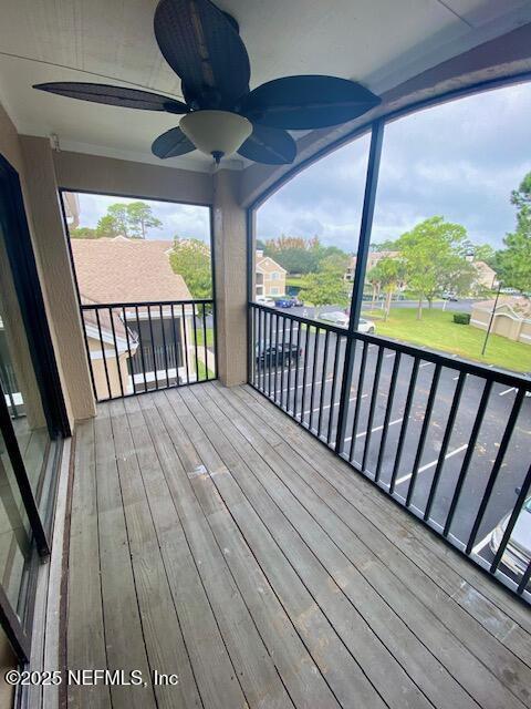 425 Timberwalk Ct Unit 1135, Ponte Vedra Beach, FL 32082 - wooden deck with ceiling fan