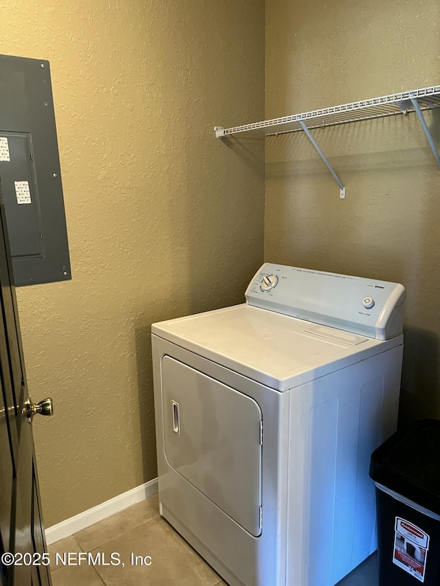 425 Timberwalk Ct Unit 1135, Ponte Vedra Beach, FL 32082 - laundry area featuring washer / clothes dryer, electric panel, and light tile patterned flooring