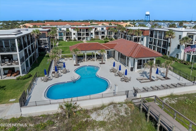 2327 Costa Verde Blvd Unit 201, Jacksonville Beach, FL 32250 - community pool with a patio area