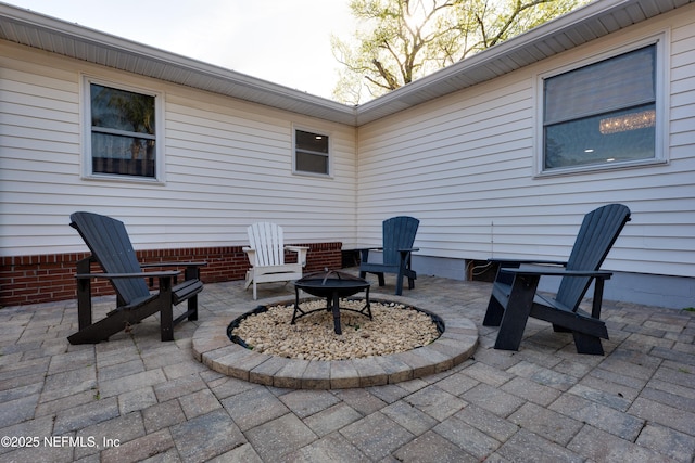 5253 Royce Ave, Jacksonville, FL 32205 - view of patio / terrace featuring an outdoor fire pit