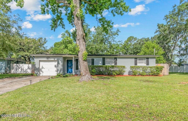 1702 Dibble Cir E, Jacksonville, FL 32246 - single story home with an attached garage and concrete driveway