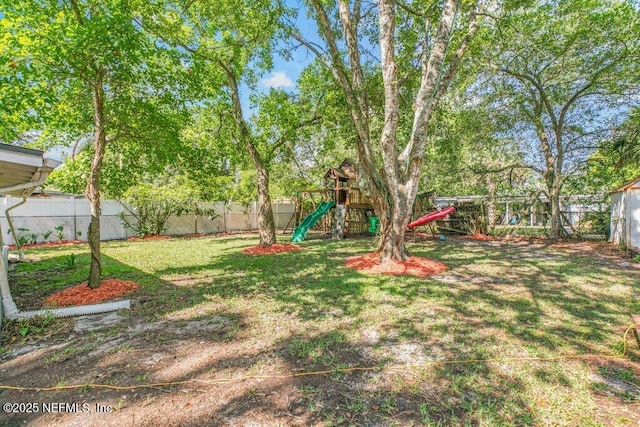 1702 Dibble Cir E, Jacksonville, FL 32246 - view of yard with a playground