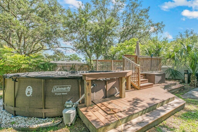 1702 Dibble Cir E, Jacksonville, FL 32246 - wooden deck with stairway