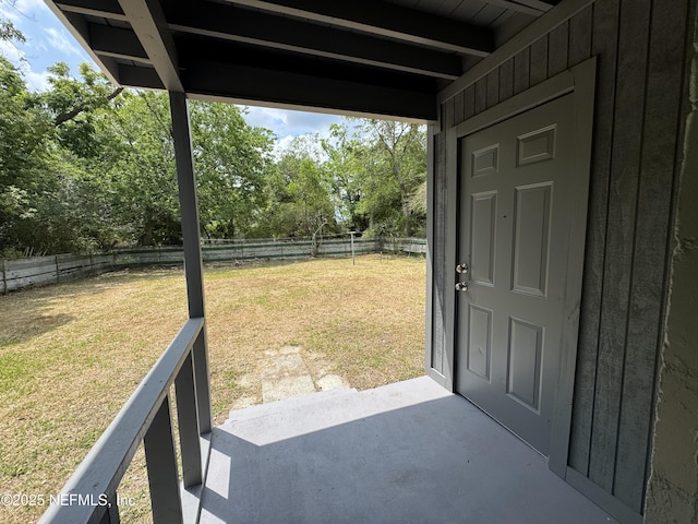 3114 Breve Dr, Jacksonville, FL 32209 - view of yard with a patio area and view of wooded area