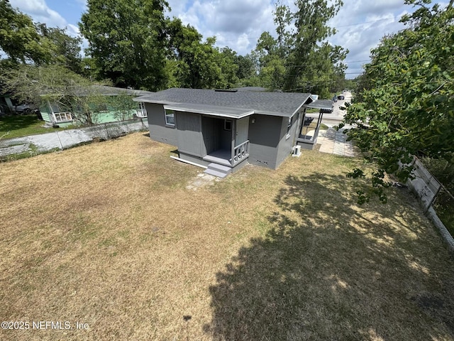 3114 Breve Dr, Jacksonville, FL 32209 - view of front of home with a shingled roof and covered porch