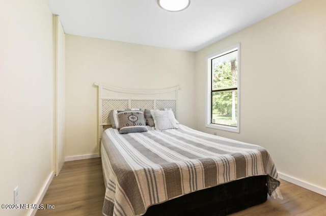 2022 Guava Ln, Bunnell, FL 32110 - bedroom with wood finished floors and baseboards