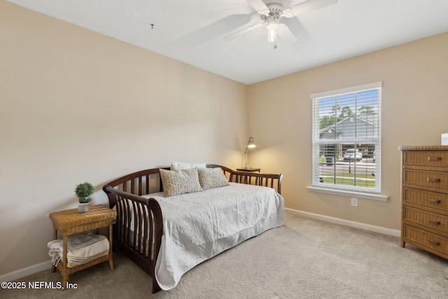 79653 Plummers Creek Dr, Yulee, FL 32097 - bedroom with carpet floors, baseboards, and ceiling fan