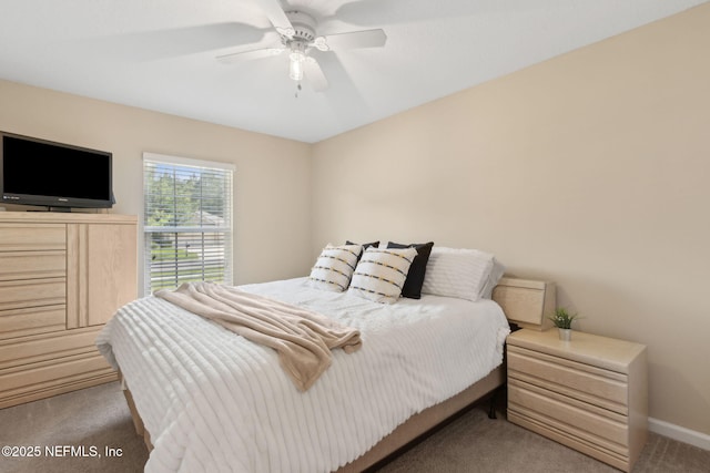 79653 Plummers Creek Dr, Yulee, FL 32097 - bedroom featuring carpet, baseboards, and a ceiling fan