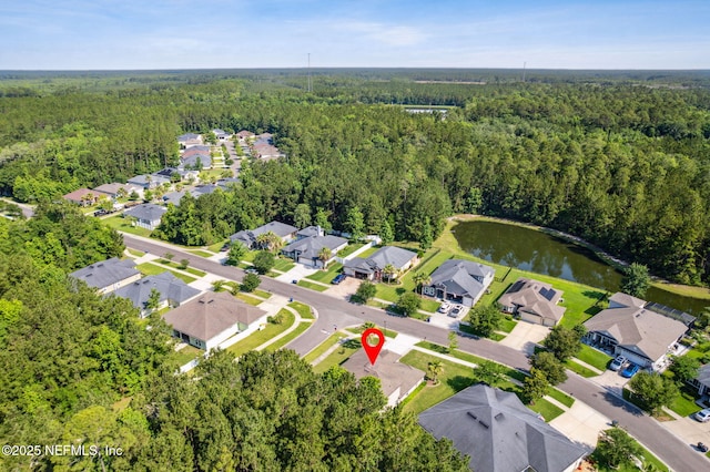 79653 Plummers Creek Dr, Yulee, FL 32097 - aerial view of property's location with a forest, nearby suburban area, and a large body of water